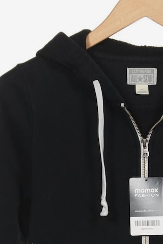 CONVERSE Sweatshirt & Zip-Up Hoodie in S in Black