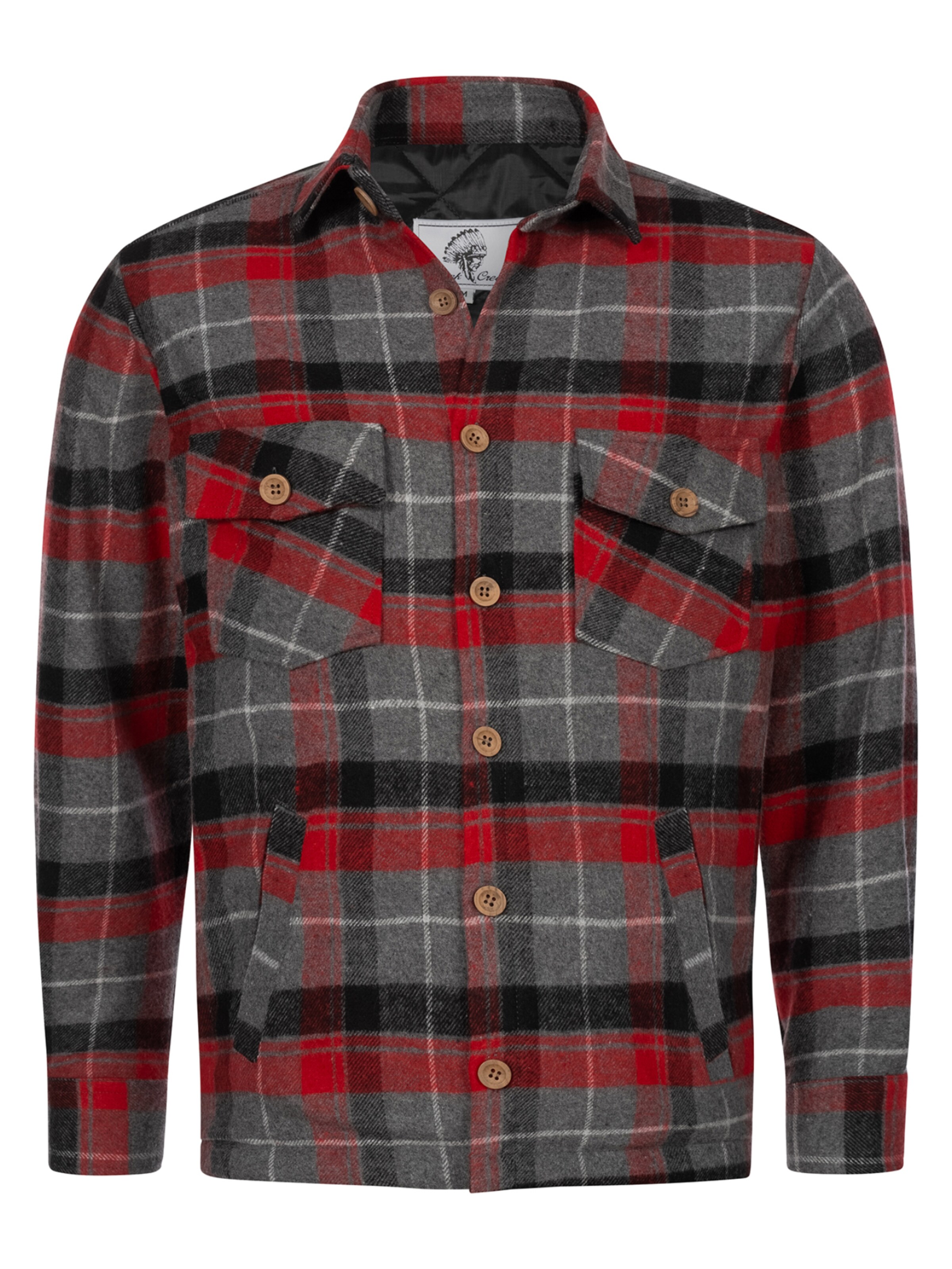 Rock Creek Hemd in Grau: Vorderseite