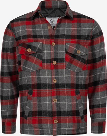 Rock Creek Button Up Shirt in Grey: front