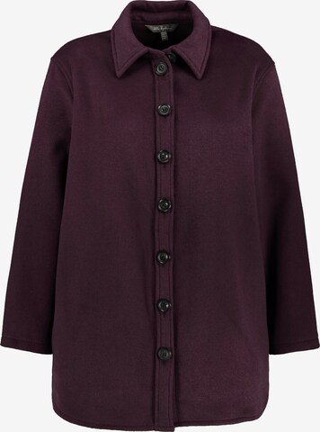 Ulla Popken Between-Season Jacket in Purple: front