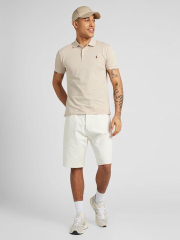 Coupe slim T-Shirt Polo Ralph Lauren en beige