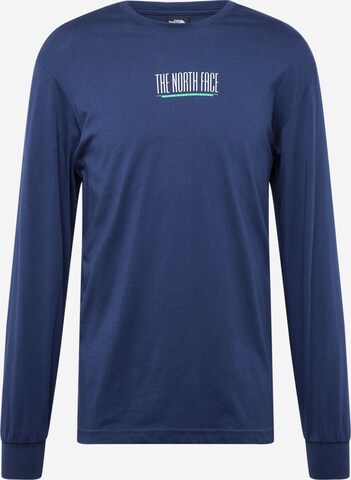 T-Shirt THE NORTH FACE en bleu : devant