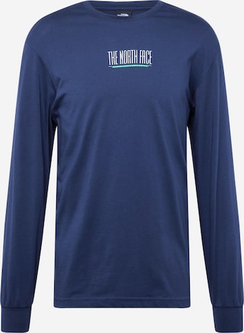THE NORTH FACE - Camiseta en azul: frente