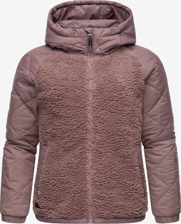 Ragwear Athletic fleece jacket 'Leeloo' in Purple