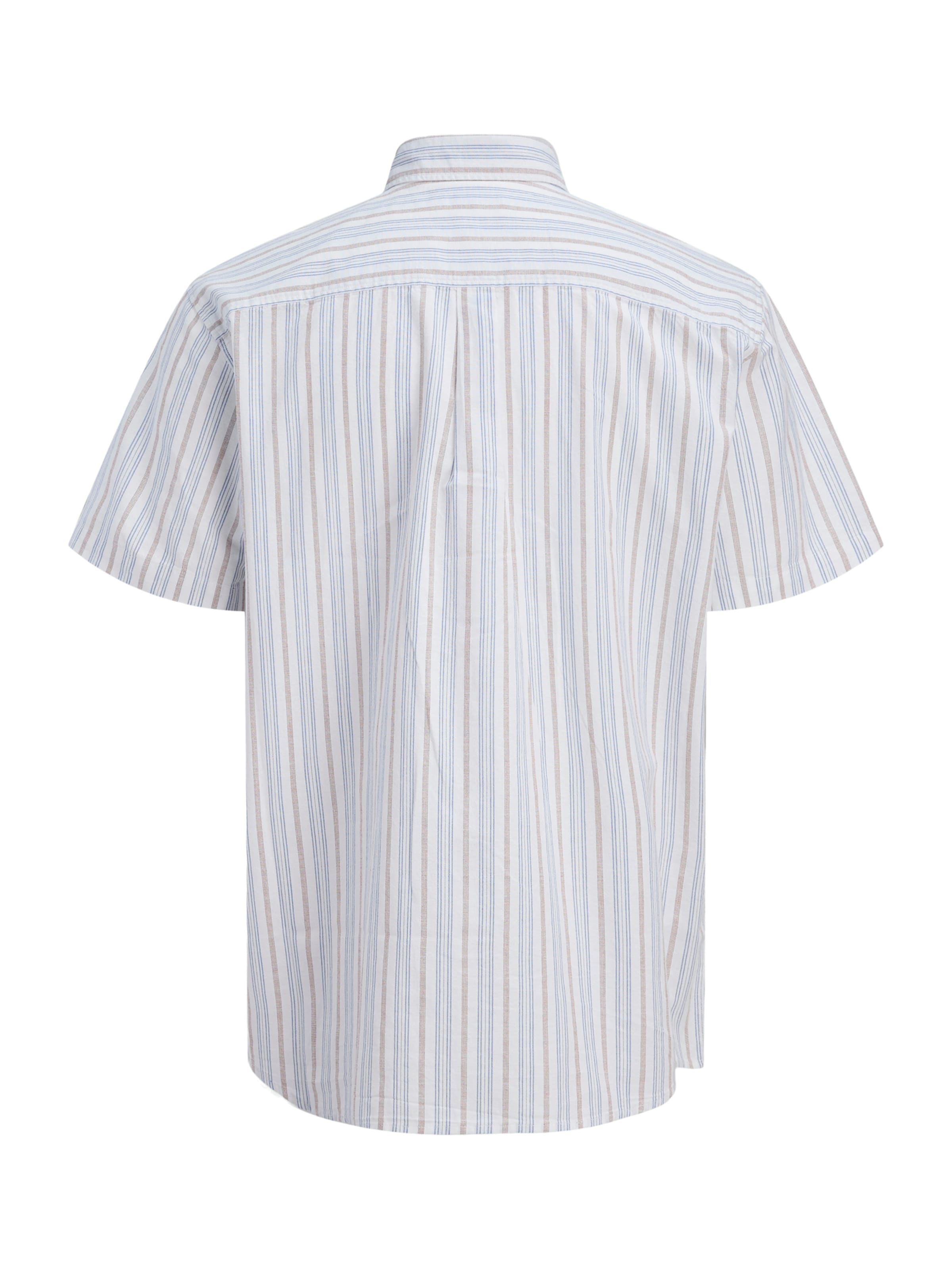 Coupe regular Chemise 'JJDEVIN' Jack & Jones Plus en blanc