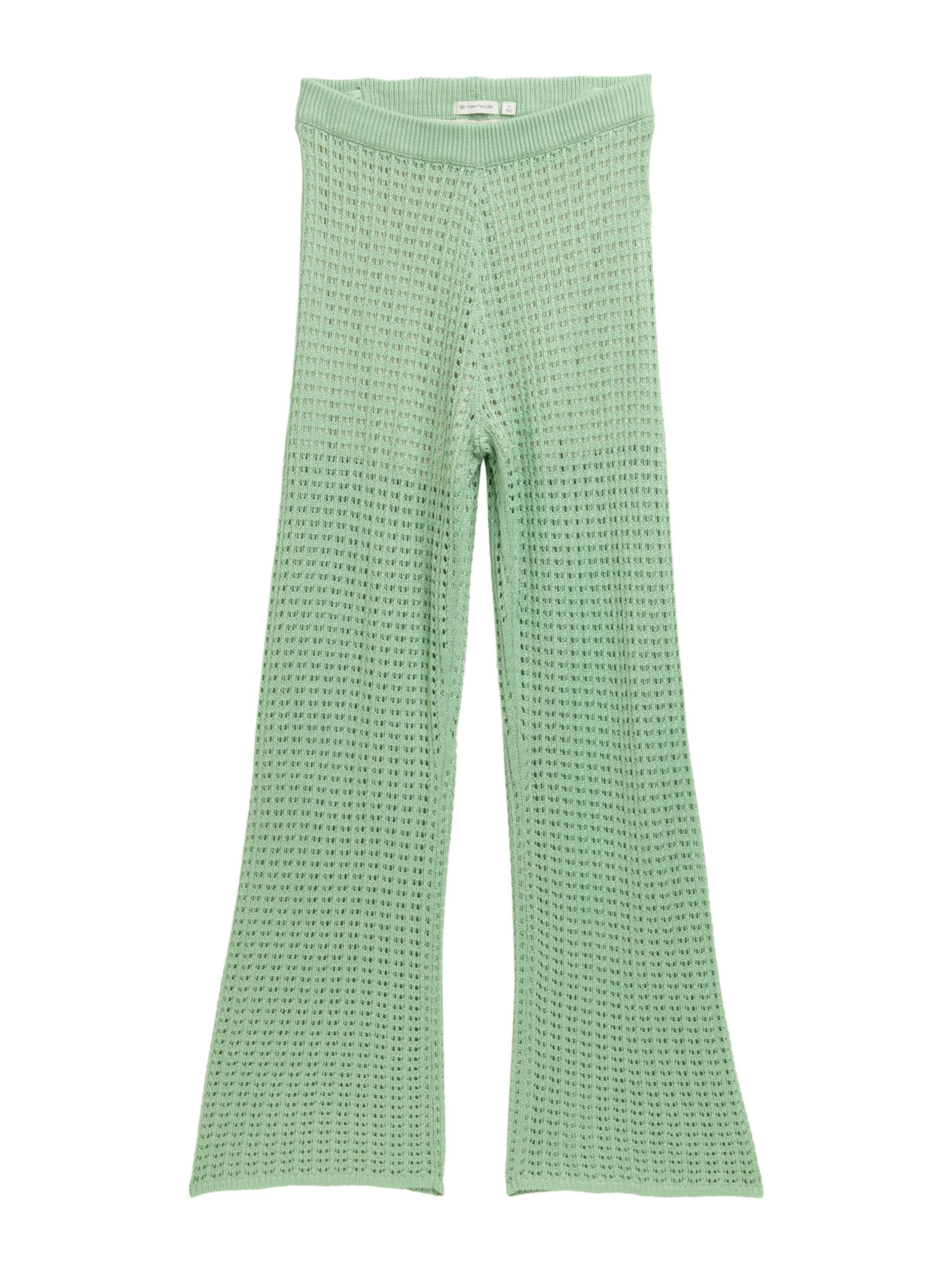 TOM TAILOR Flared Hose in Grün: Vorderseite