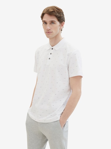 T-Shirt TOM TAILOR en blanc : devant