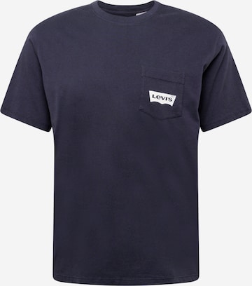 LEVI'S ® Póló 'Relaxed Graphic Pocket' - kék: elől