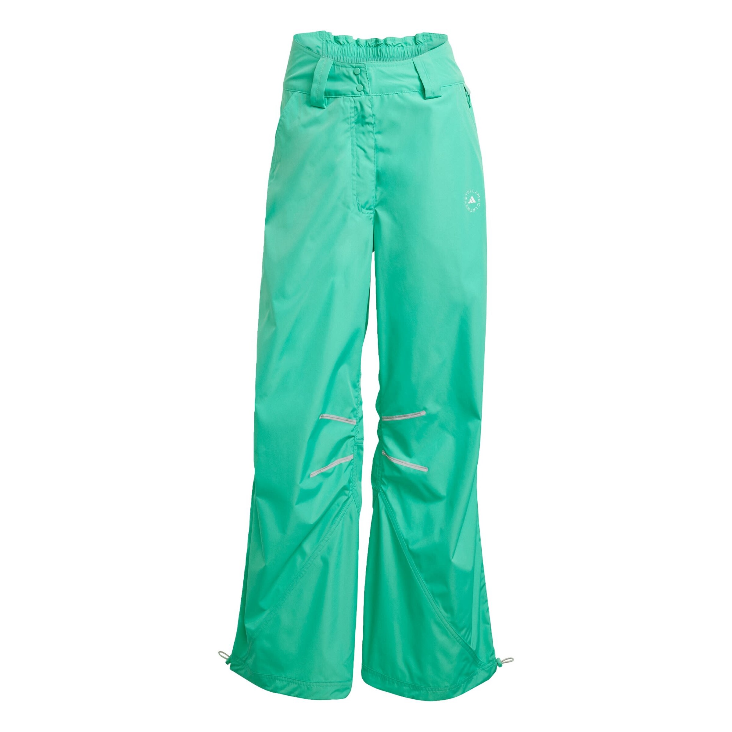 ADIDAS BY STELLA MCCARTNEY Loose fit Sports trousers 'Woven Track' in Green: front