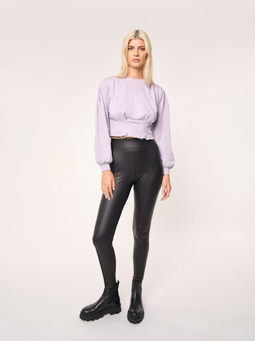 ABOUT YOU x Laura Giurcanu Shirt 'Samina' in Purple