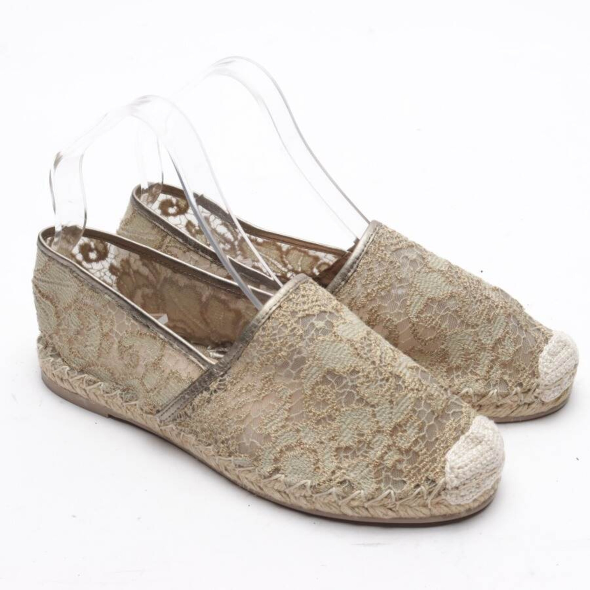 VALENTINO Flats & Loafers in 36 in Gold: front