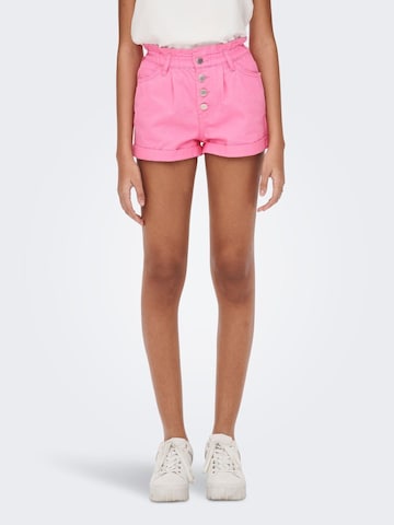 ONLY Regular Pants 'Cuba' in Pink: front