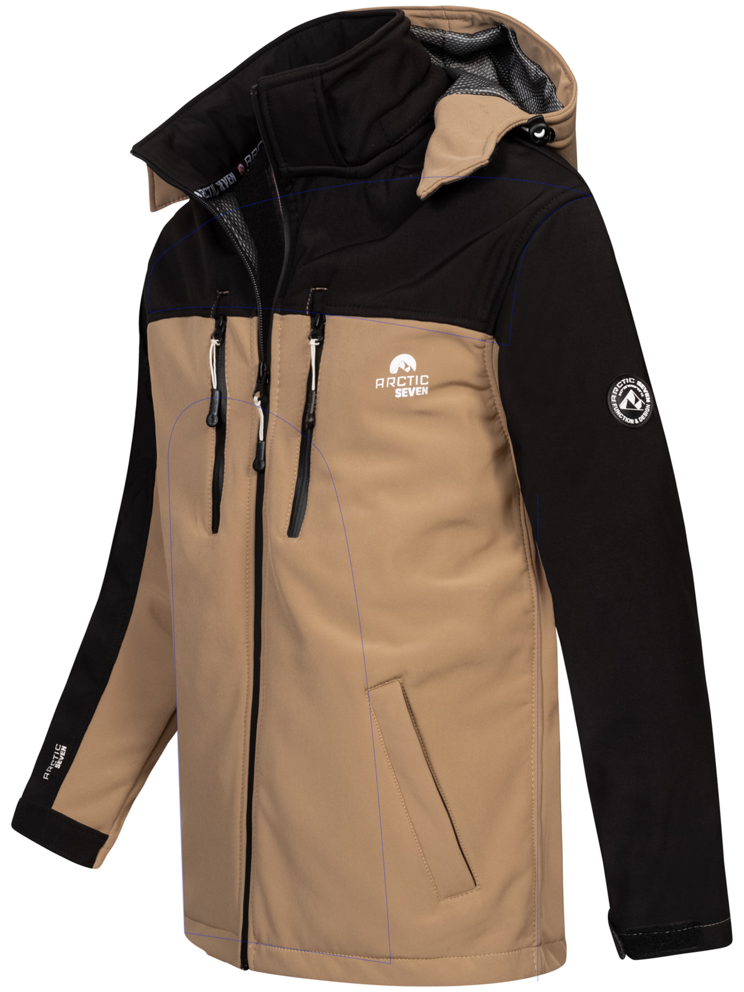 Arctic Seven Funktionsjacke in Schwarz