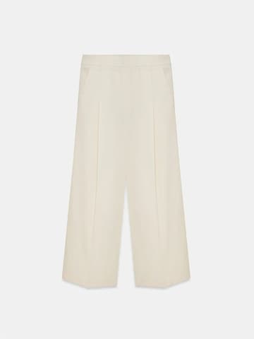 Dilvin Wide leg Pants in Beige: front