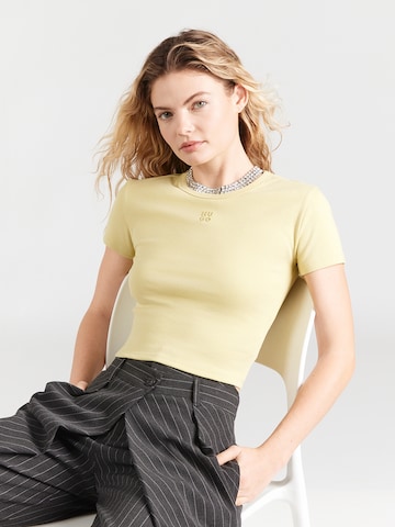 HUGO T-Shirt 'Delanor' in Beige: Vorderseite