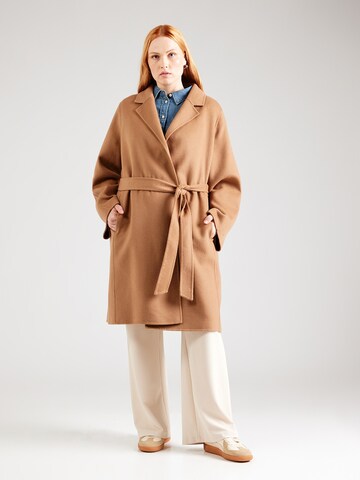 Manteau mi-saison Tommy Hilfiger Curve en marron : devant