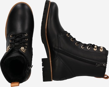 PANAMA JACK Lace-Up Ankle Boots 'Fara Igloo Trav' in Black