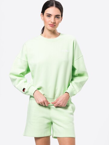 FUBU Sweatshirt in Groen: voorkant