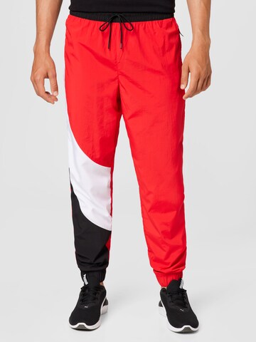 PUMA Tapered Workout Pants 'Clyde' in Red: front