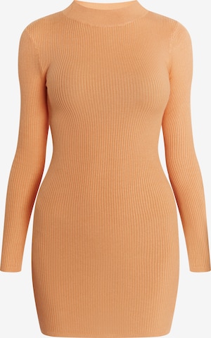 MYMO Gebreide jurk 'Biany' in Oranje: voorkant