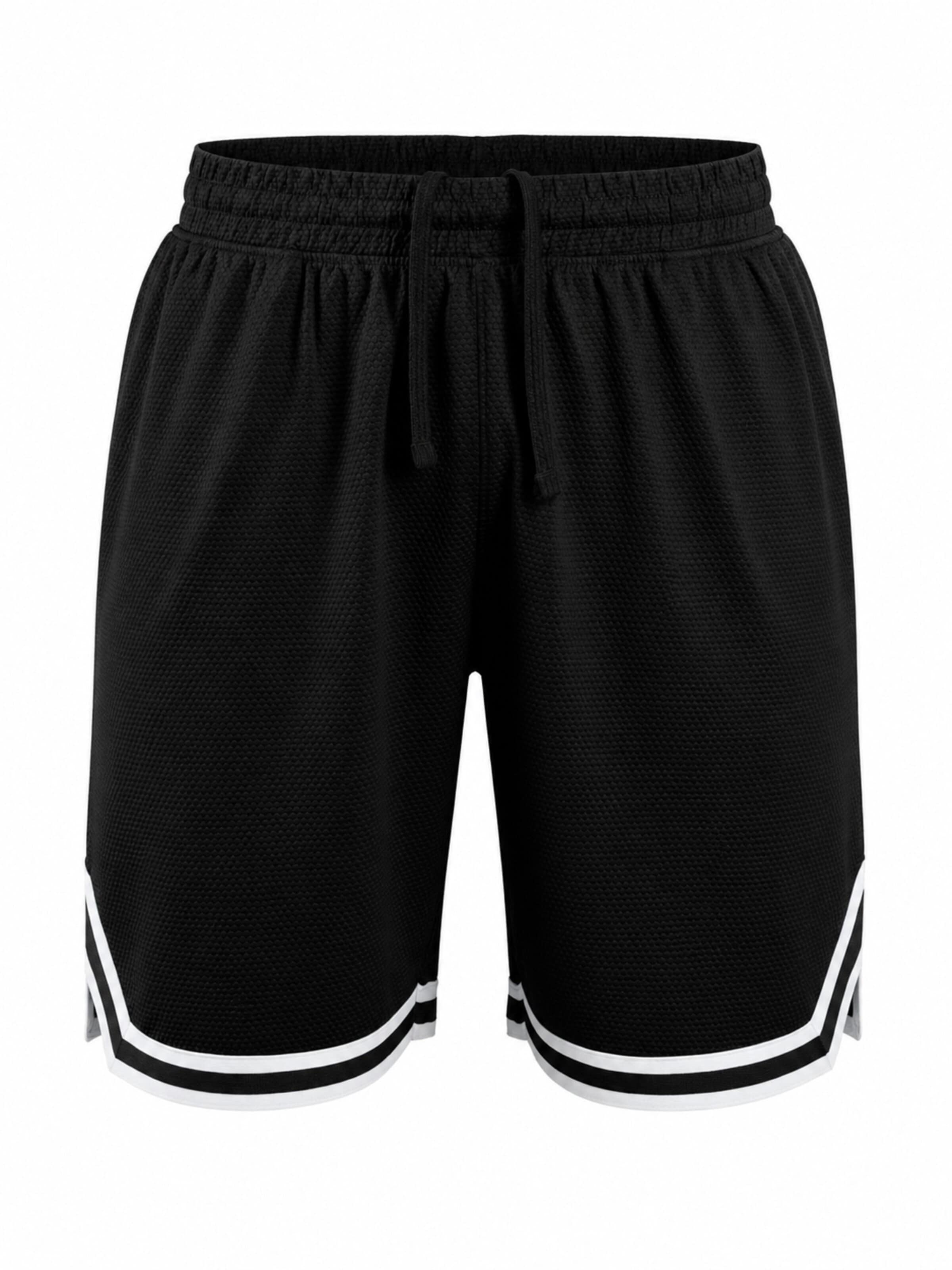 Pantaloncini da surf 'Pantoneclo Men’s Gym Shorts with Side Gasket' di PANTONECLO in nero: frontale