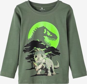 Maglietta 'Jurrasic Park' di NAME IT in verde: frontale