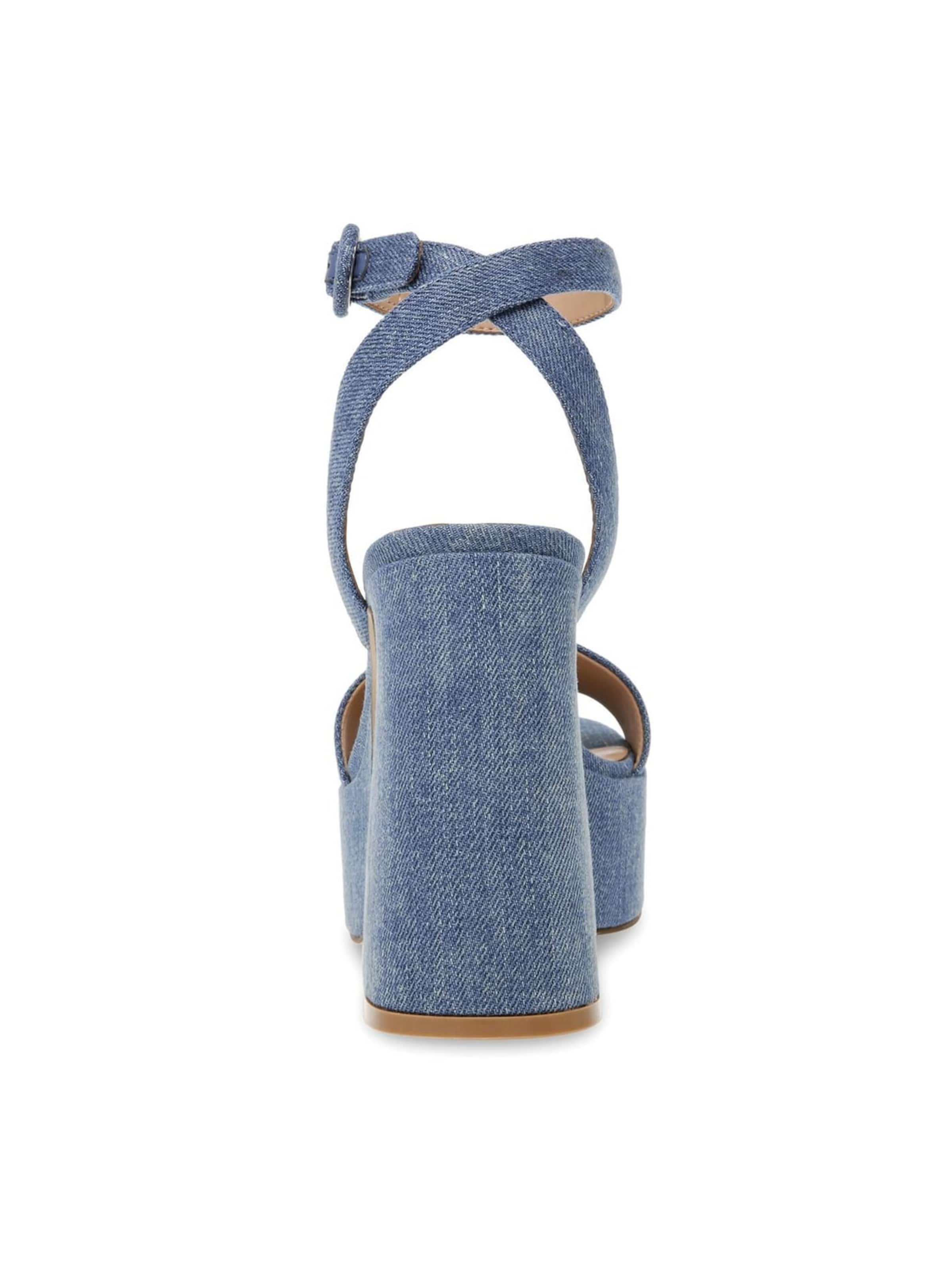 Sandalo 'Paysin Blue Denim Fabric Sandals' di STEVE MADDEN in blu