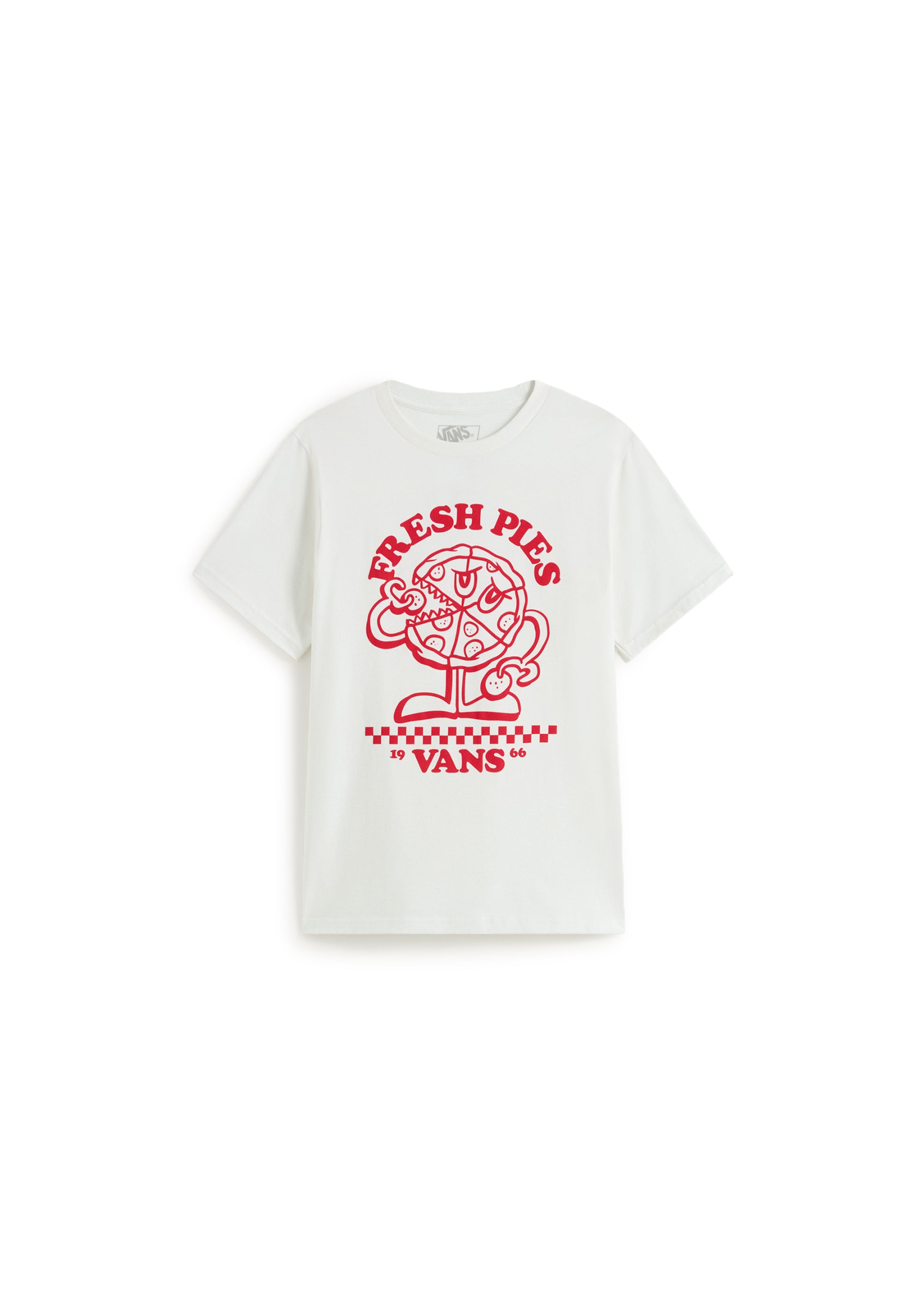 Tricou 'Fresh Pies' de la VANS pe alb: față