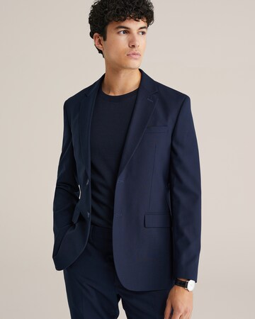 WE Fashion Слим Деловой пиджак в Синий: спереди