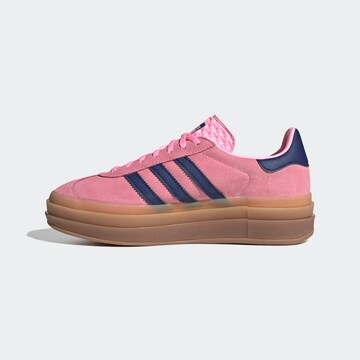 rozā ADIDAS ORIGINALS Zemie brīvā laika apavi 'Gazelle Bold'