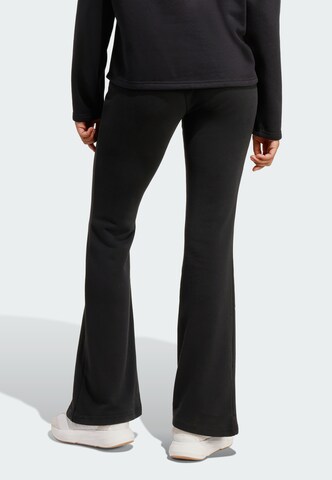ADIDAS SPORTSWEAR Flared Workout Pants 'Seasonal Essentials' in Black