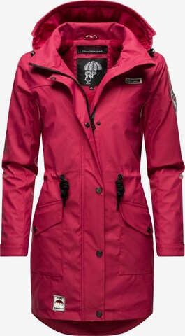 NAVAHOO Between-seasons coat 'Deike' in Red: front