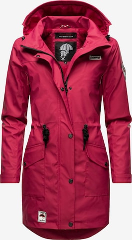 NAVAHOO Between-seasons coat 'Deike' in Red: front