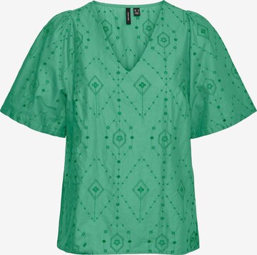 VERO MODA - Blusa 'ULINE' en verde: frente