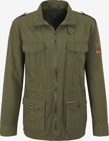 Jan Vanderstorm Between-Season Jacket 'Bror' in Green: front