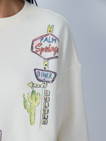 Next Sweatshirt 'Summer Motel' in Beige