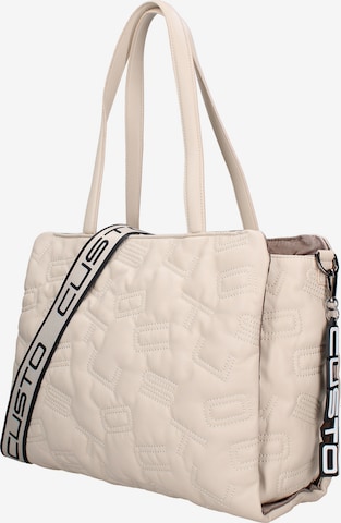 Borsa a spalla di Custo Barcelona in bianco: frontale