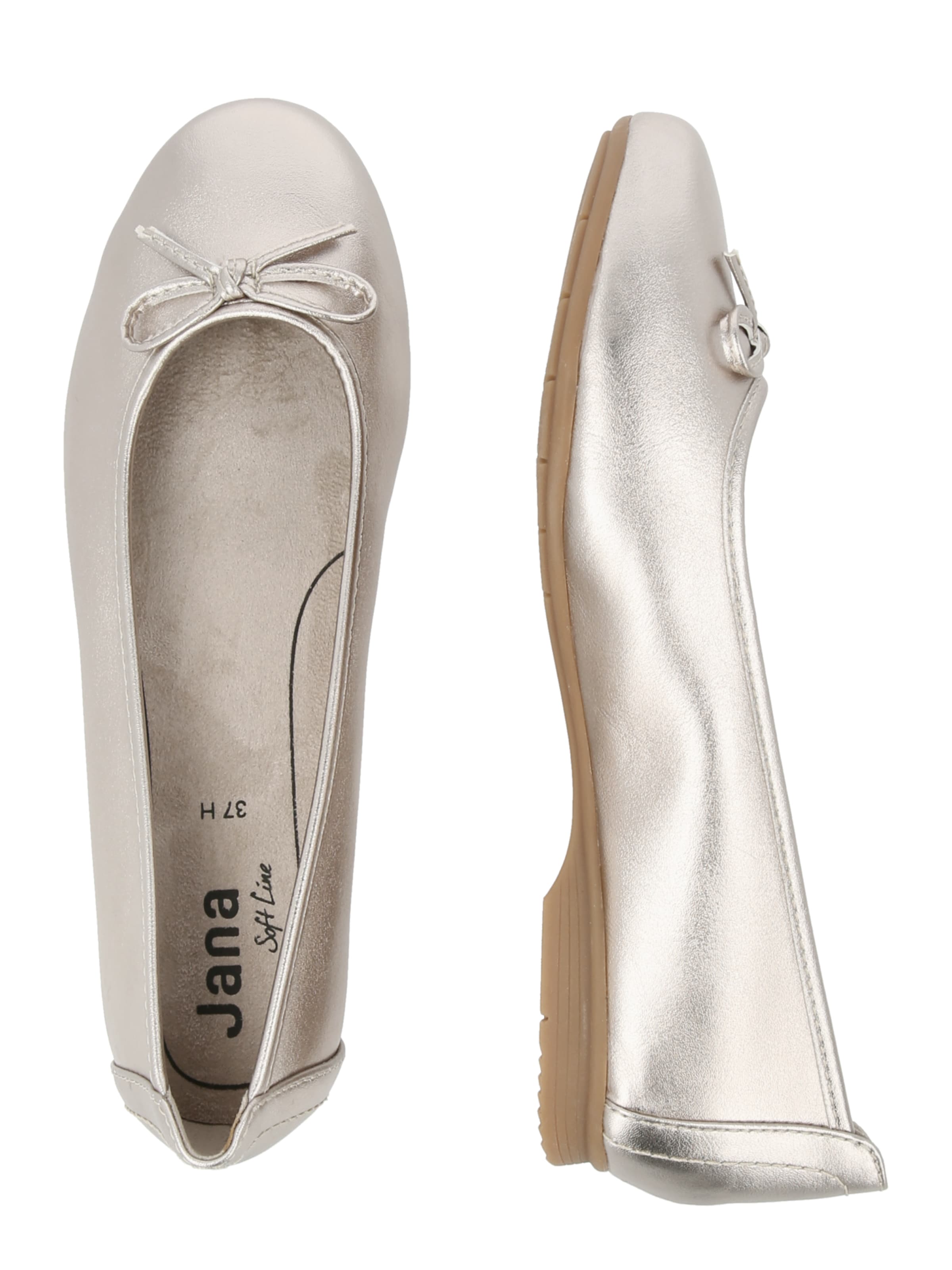 JANA Ballerinasko i sølv