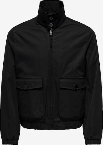 Only & Sons Kurtka przejściowa 'ONSRON' w kolorze czarny: przód