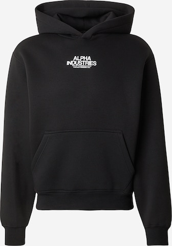 juoda ALPHA INDUSTRIES Megztinis be užsegimo 'Scorpion Cyborg': priekis