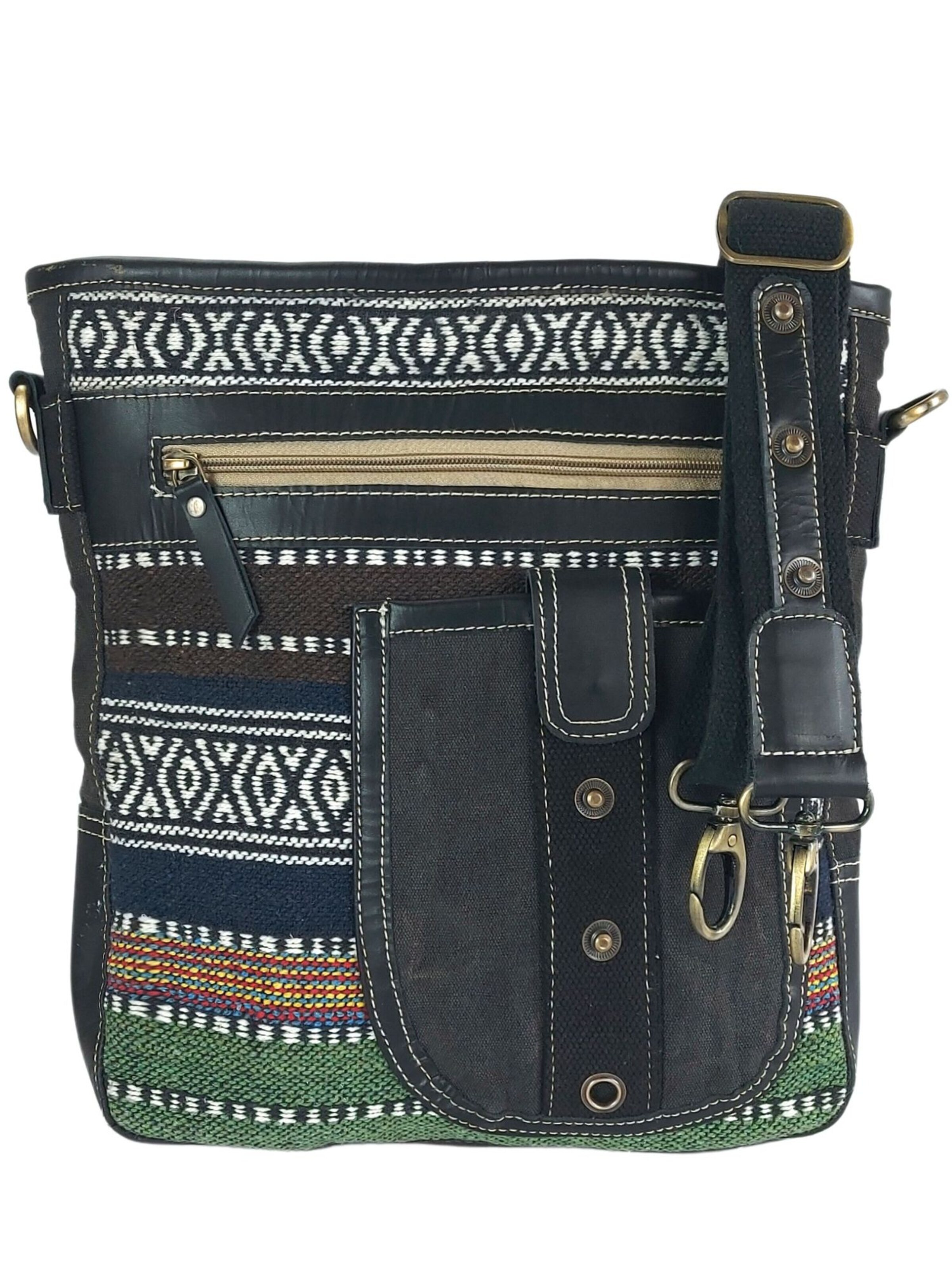 Sunsa Umhängetasche 'Sunsa'‌‌‌‌‌‌‌‌‌‌ in Schwarz: Vorderseite