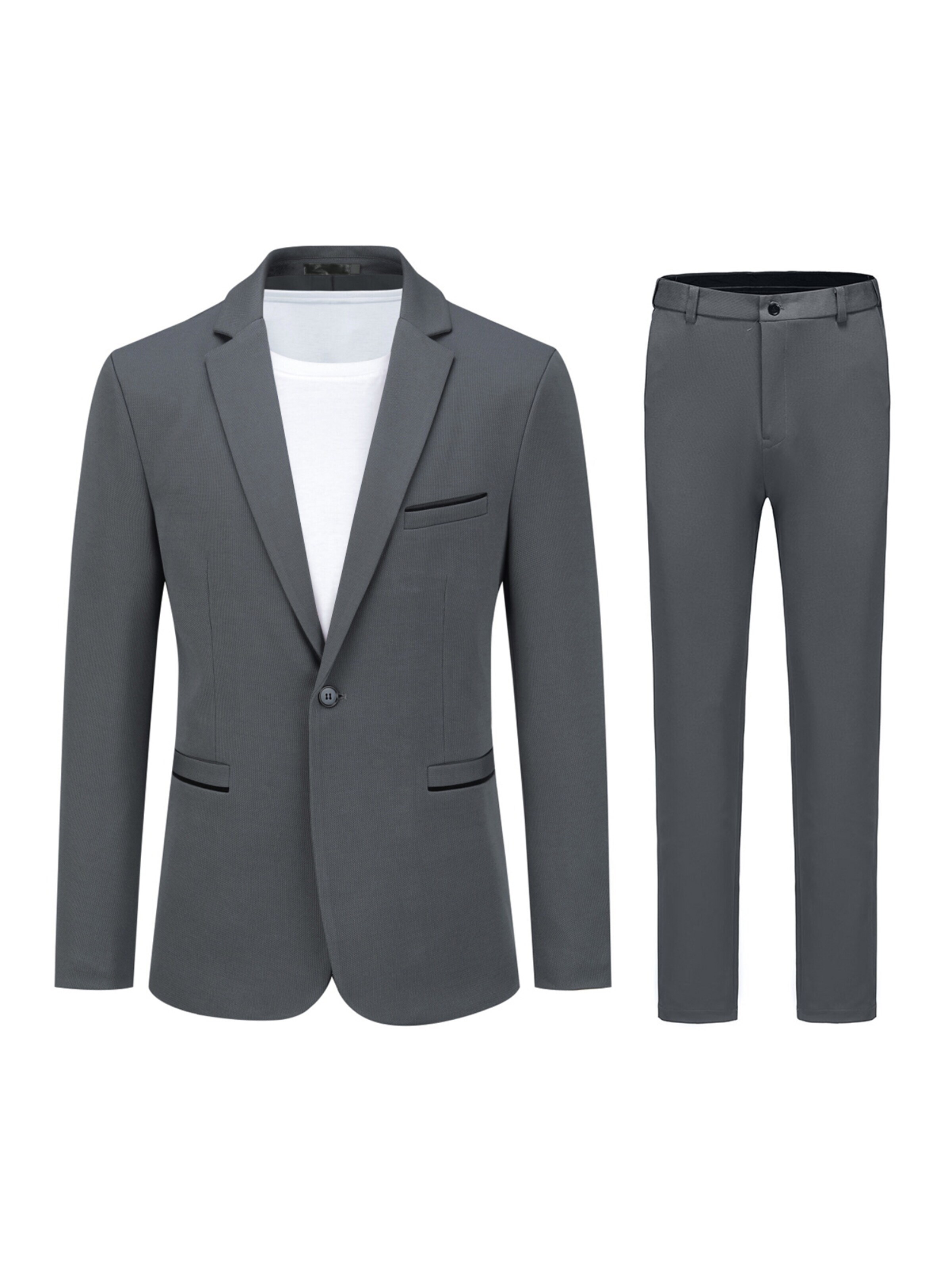 YOUTHUP Suit 'Einheit' in Grey: front