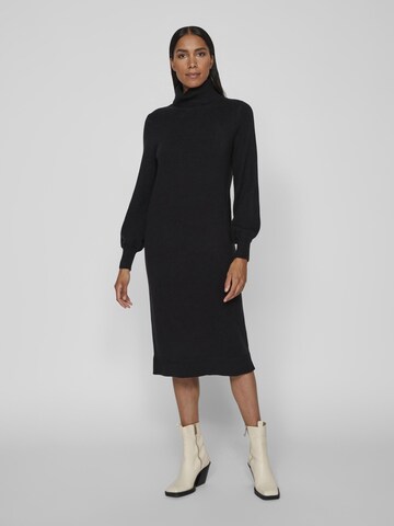 VILA Knit dress 'Sara' in Black