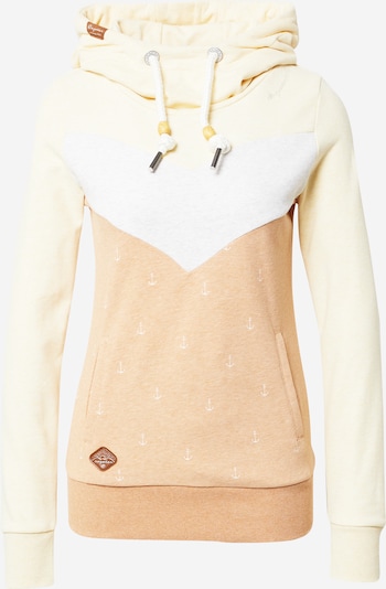 Felpa 'TREGA' Ragwear di colore beige / marrone chiaro / giallo pastello / bianco, Visualizzazione prodotti