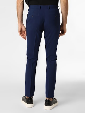 Coupe slim Pantalon 'Kalifornia' Finshley & Harding en bleu