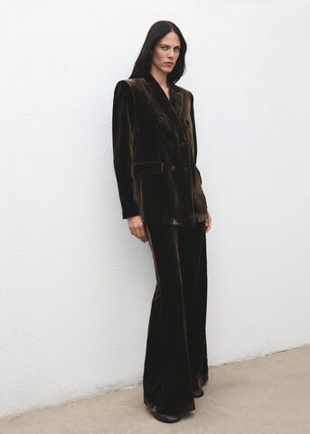 MANGO Flared Pants in Brown