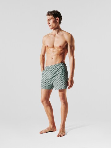Pantaloncini da bagno 'MONOGRAM' di Karl Lagerfeld in grigio