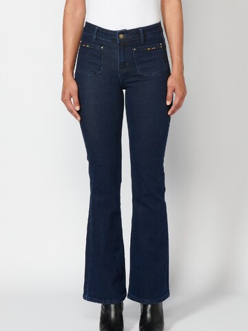 KOROSHI Regular Jeans in Blauw: voorkant