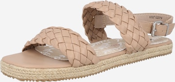 MTNG Sandals 'FLAT' in Beige: front