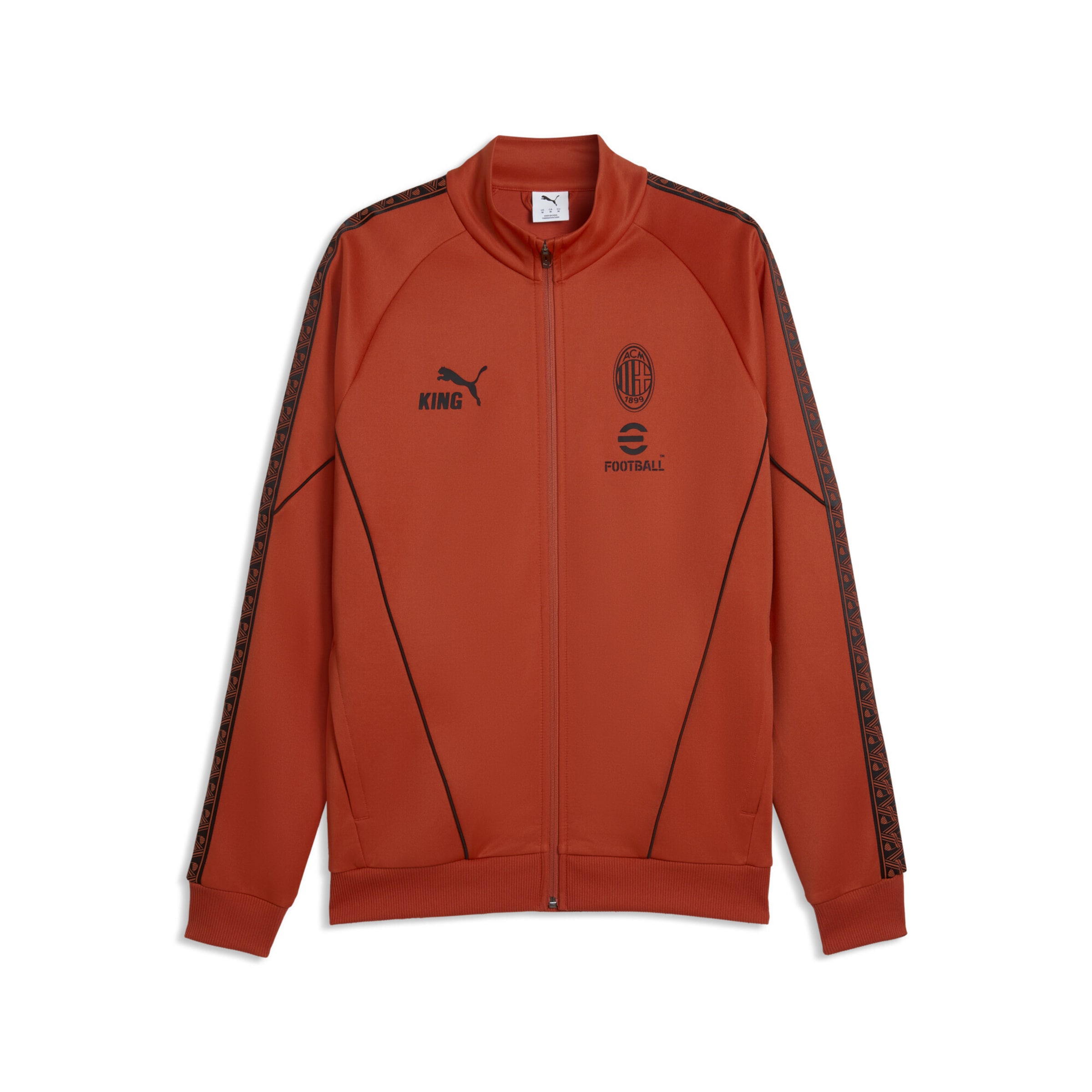 PUMA Sportsweatjacke 'AC Milan King Anthem' in Rot: Vorderseite